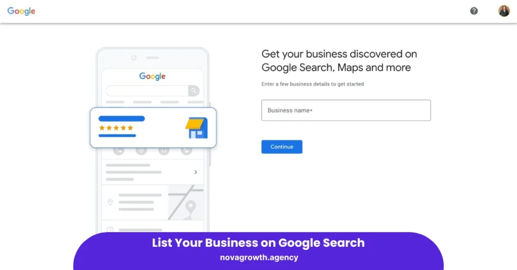 List Your Business on Google Search